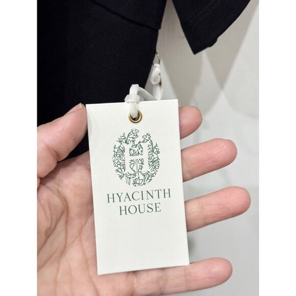 NWT Hyacinth House Metallic Fringe Francie Maxi Dress Black/Bronze Women's Large - Picture 7 of 8